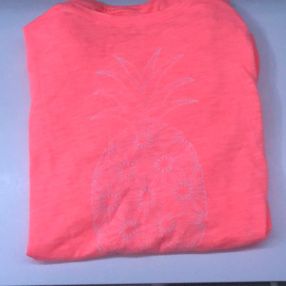 Hot pink pineapple shirt